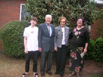 President and Mrs Carter with Joe and Janet